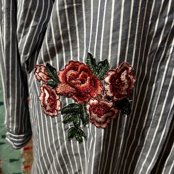 StyleHouse Striped Shirt Dress - Picture 3 of 10